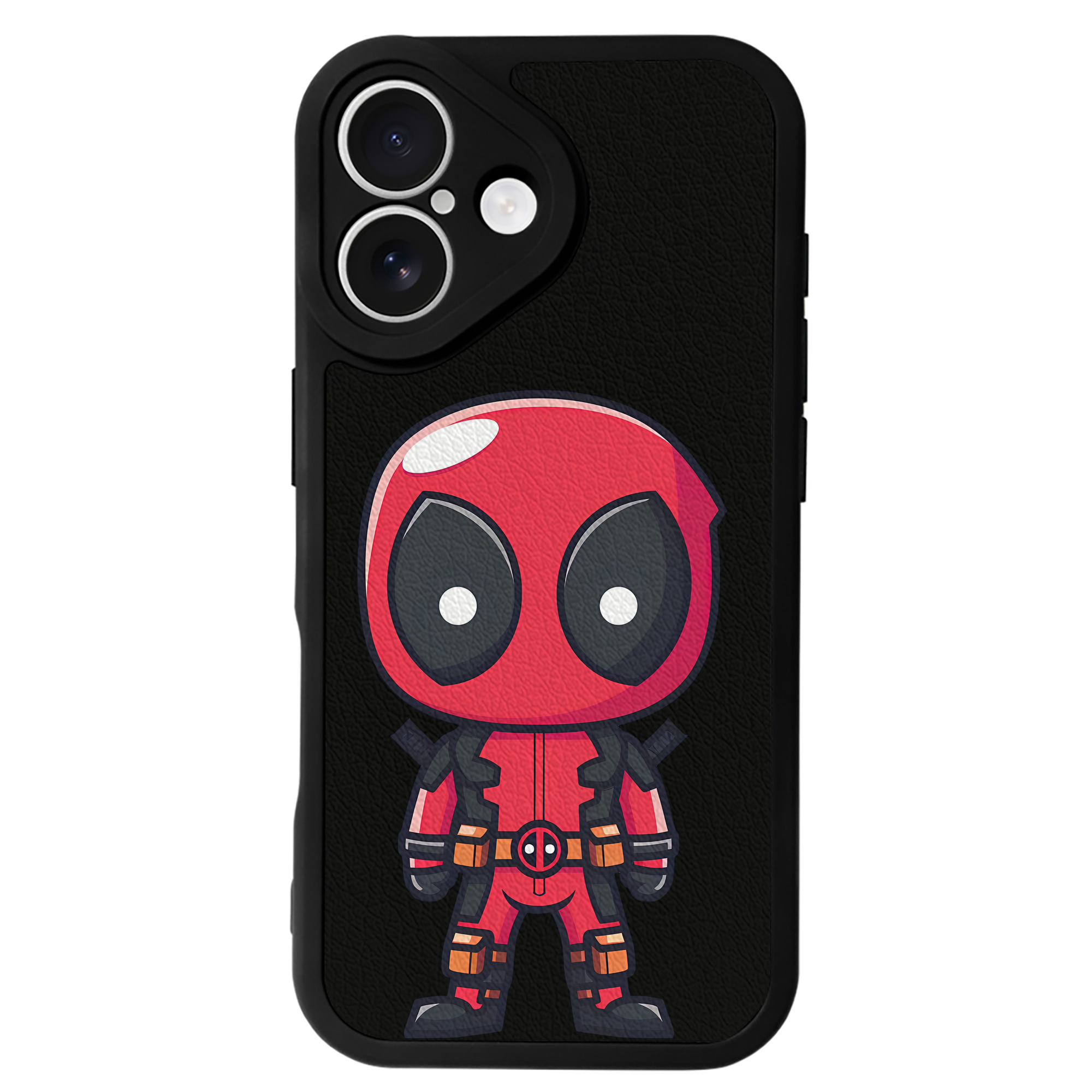 （画像用） Deadpool デッドプール 【iPhone 16シリーズ対応】シリコンスマホケース（レザー調） 材質：シリコン